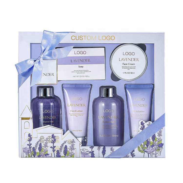 Custom Logo Hot Selling Gift Set Shower Gel Private Label Bubble Natural Bath Spa Body Care Gift Set