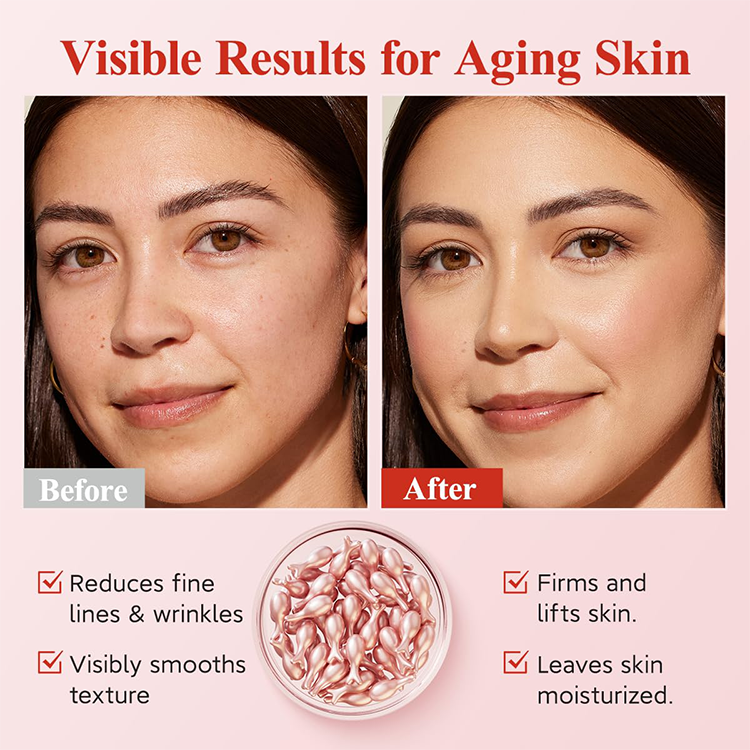 Oem Facial Capsules Vitamin E Anti Aging Moisturizing Facial Serum Capsules Natural Skin Care