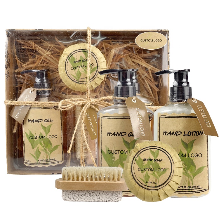 Odm/oem Natural Skin Personal Care Bath Gel Hand Lotion Bath Soap Gift Set