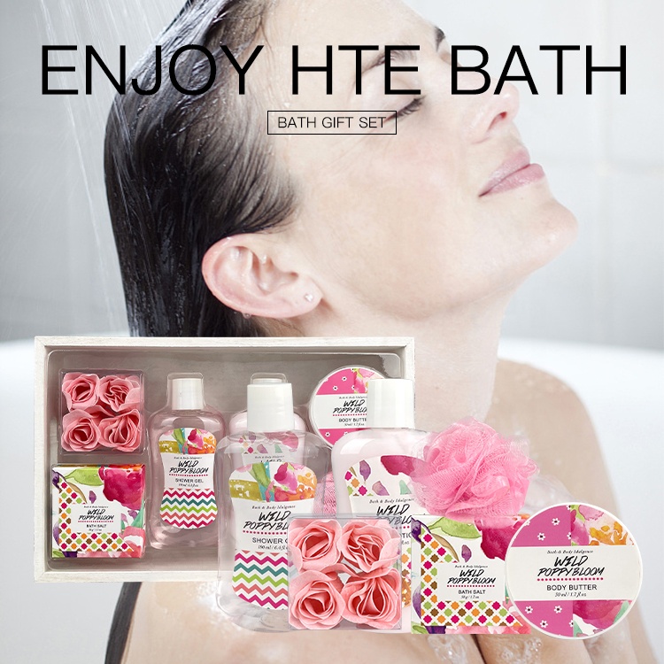 Oem Private Label Organic Skincare Gift Kit Moisturizing Shower Gel Body Lotion Skin Care Set Natural