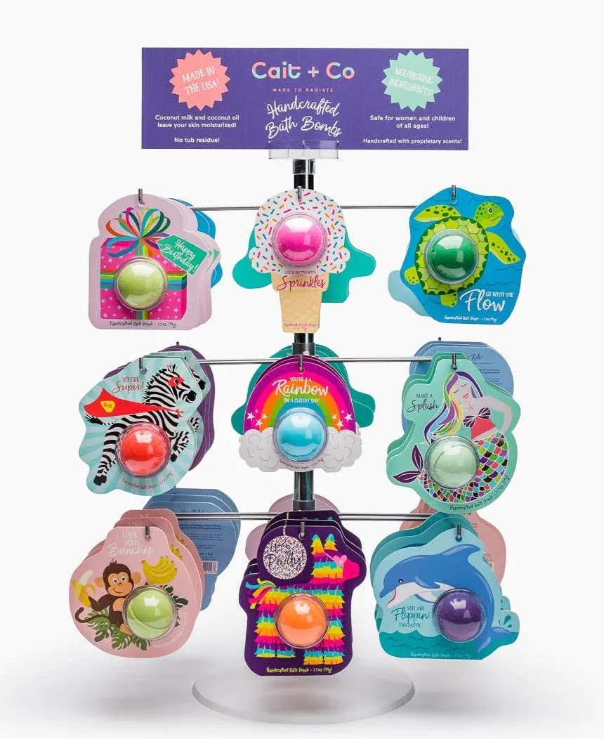 Custom Private Label Unicorn Lion Animal Design Organic Kid's Bath For Gift Set With Essential Oil Colorful Fizzies