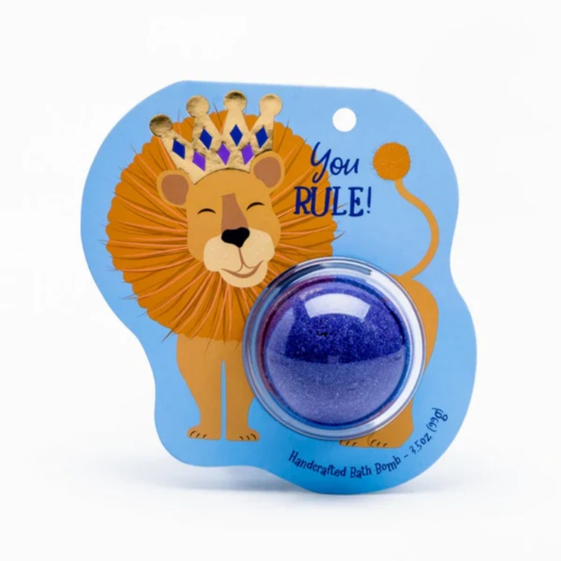Custom Private Label Unicorn Lion Animal Design Organic Kid's Bath For Gift Set With Essential Oil Colorful Fizzies