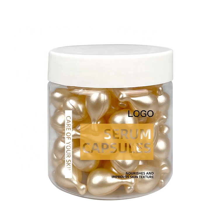Wholesale Private Label Natural Organic Face Care Capsule Facial Essence Skin Serum Capsules