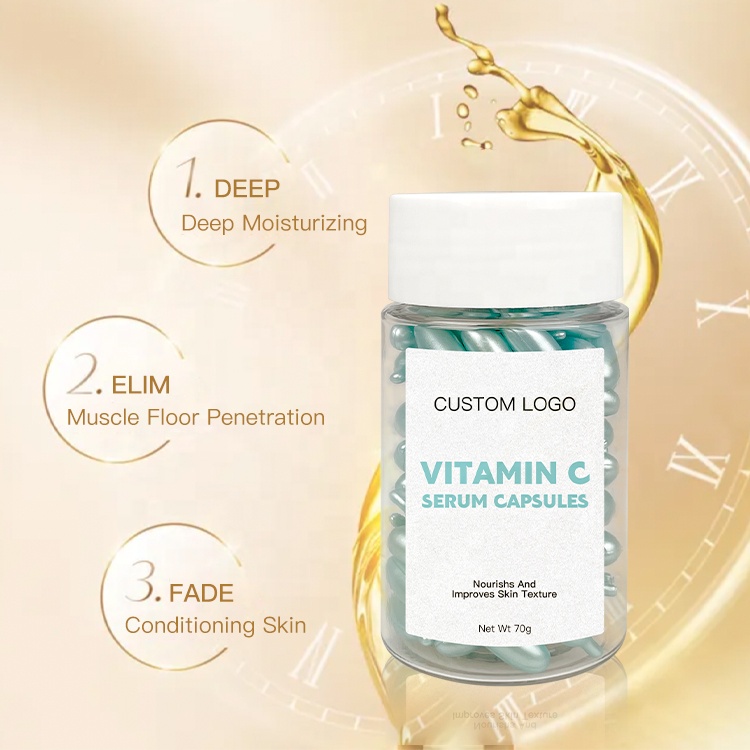 Wholesale Oem Skin Care Vitamin C Soothing Repairing Skin Facial Serum Capsule