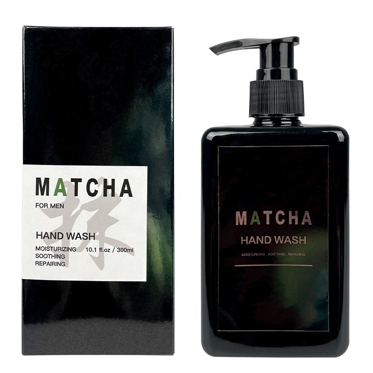Oem Private Label Natural Organic Matcha Moisturizing Fragrance Foaming Gel Liquid Soap Hand Wash