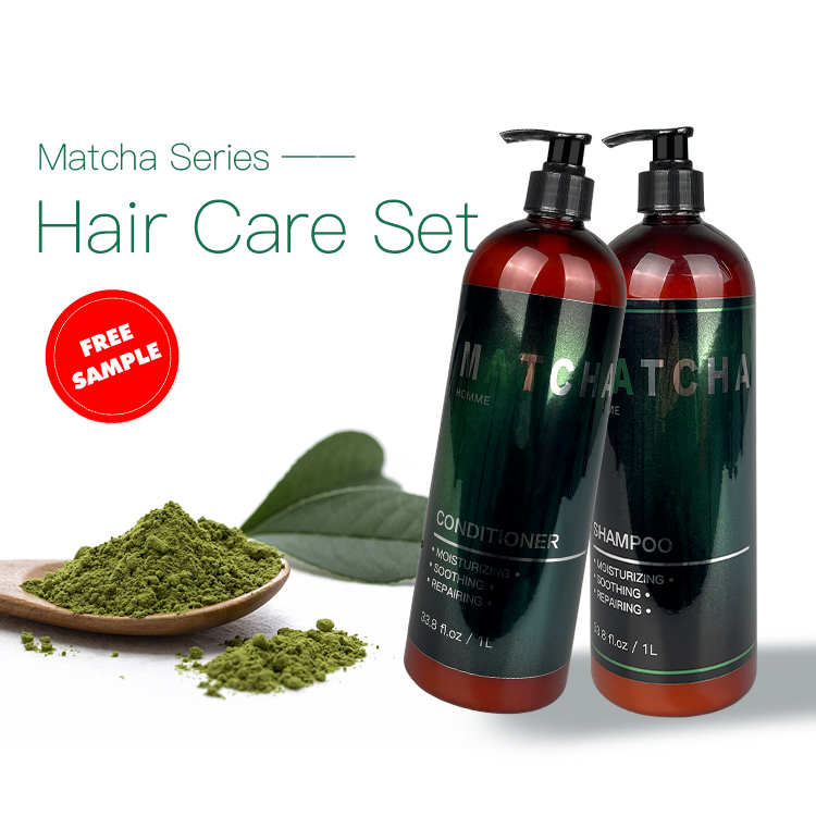 Oem/odm Private Label Pure Natural Organic Sulphate Free Matcha Shampoo Conditioner Hair Care Product