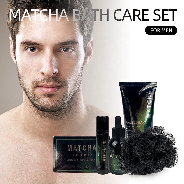 Oem Private Logo Custom Natural Organic Bath Soap Face Cream Skin Care Set Gifts For Men Facial Spa Gift Set