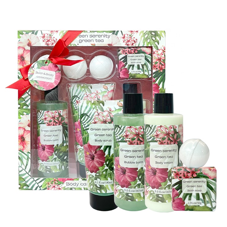 Custom Private Label Bath Spa Gift Set Shower Gel Body Wash Bubble Bath Salt For Whitening Relaxation Skin Care
