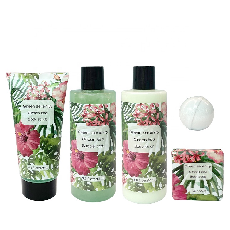 Custom Private Label Bath Spa Gift Set Shower Gel Body Wash Bubble Bath Salt For Whitening Relaxation Skin Care