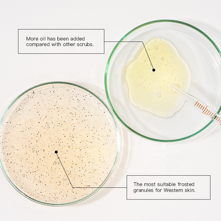 Private Label High Quality Moisturizing Exfoliating Remove Dead Skin Organic Natural Oil Body Scrub