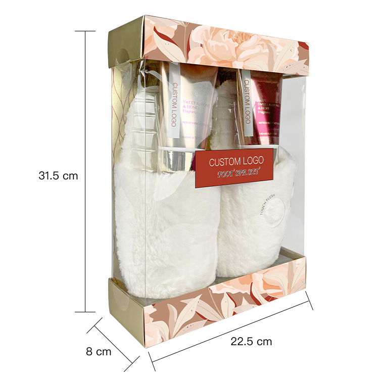 Wholesale Private Label Bath Gift Set Refreshing Foot Scrub Nourishing Foot Cream Foot Skin Care Set