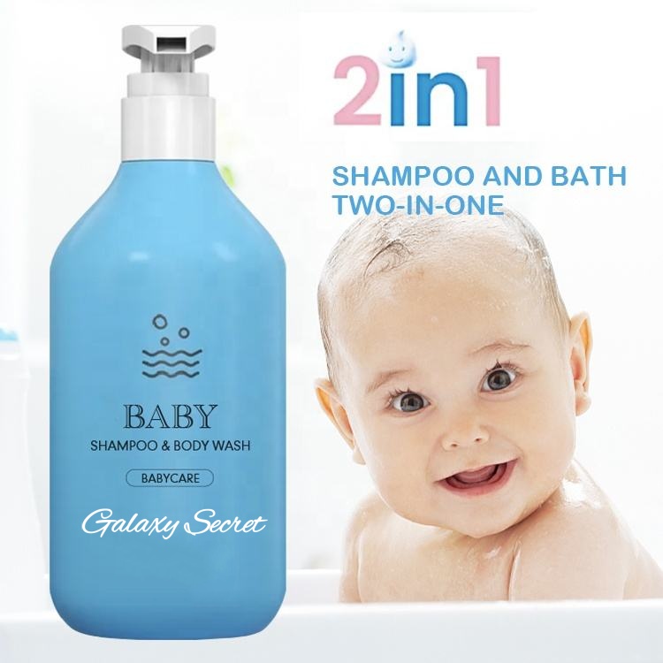 Private Label Baby Care Organic Baby Natural Professional 2 In 1 Kids Hair Shampoo And Shower Gel