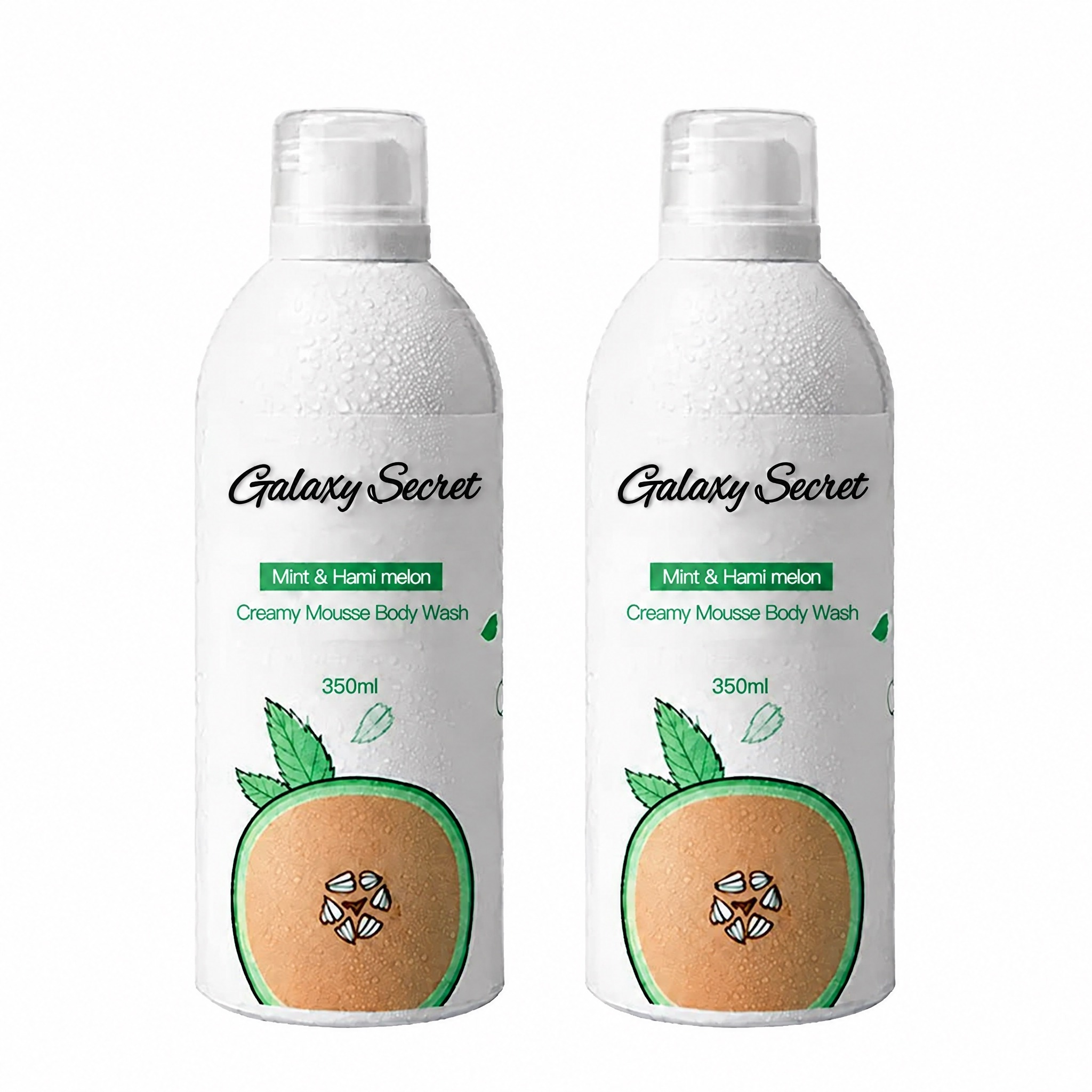 Galaxy Secret Newest Products Bath Foam Mousse Body Wash Bubble Bath Men Women Mint & Hami Melon Mousse Shower Gel