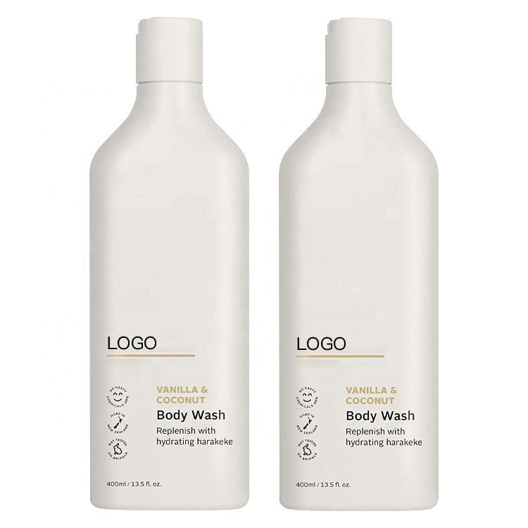 Private Label Natural Organic Shower Gel Vanilla And Coconut Fruit Flavor Refreshements Body Wash