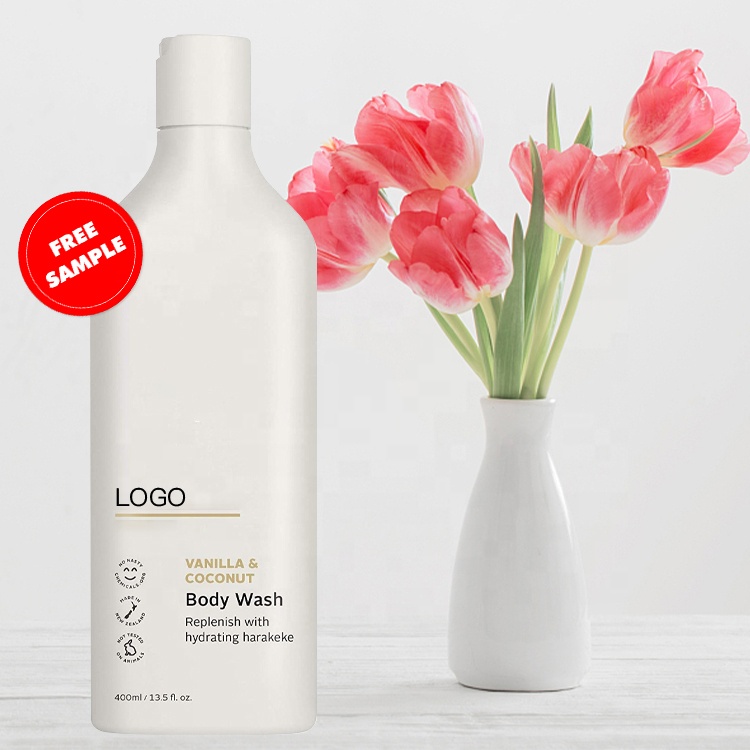 Private Label Natural Organic Shower Gel Vanilla And Coconut Fruit Flavor Refreshements Body Wash