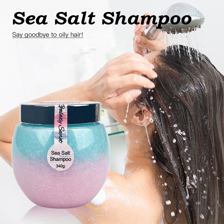 Private Label Organic Sea Salt Dry Hair Shampoo Anti Itching Deep Conditioning Scalp Scrub Shampoo