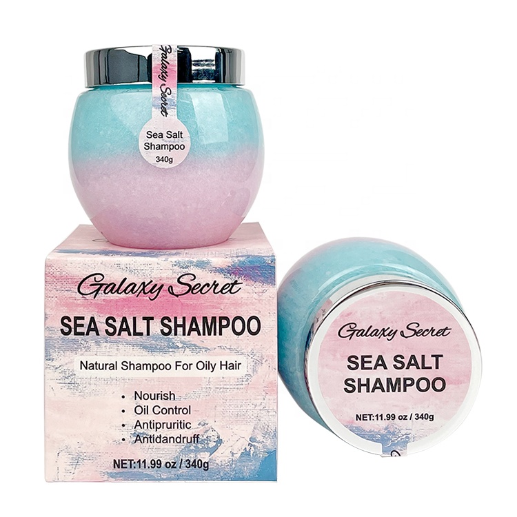 Private Label Organic Sea Salt Dry Hair Shampoo Anti Itching Deep Conditioning Scalp Scrub Shampoo