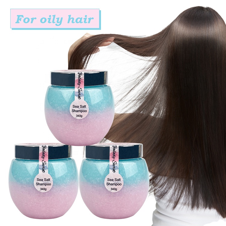 Private Label Organic Sea Salt Dry Hair Shampoo Anti Itching Deep Conditioning Scalp Scrub Shampoo
