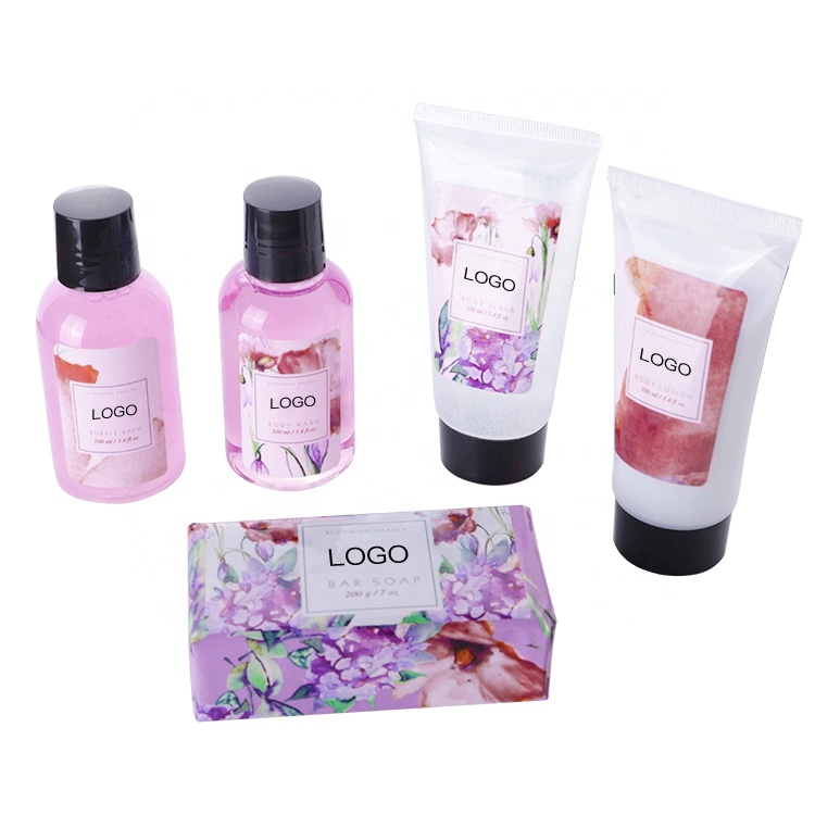 Best Selling Customize Private Label Luxury Holiday Lavender Women Pamper Skin Care Bath And Body Bath Spa Bath Robe Set Gift