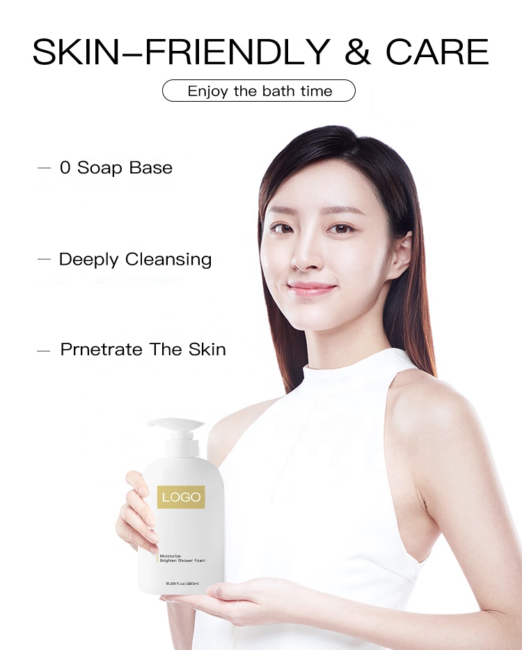 Private Label Bath Wash Shower Gel Long Lasting Fragrance Perfume Moisturize Shower Foam