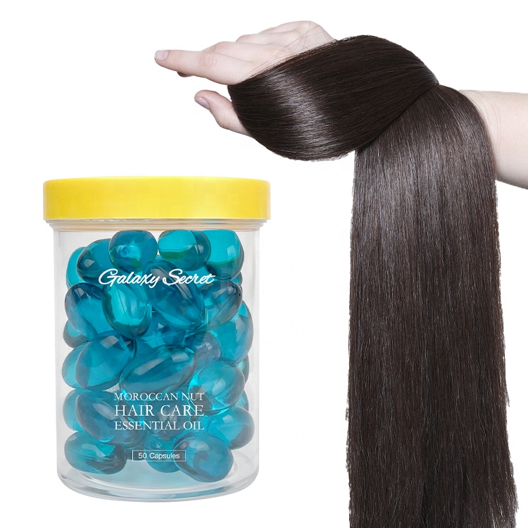 Organic Natural Moisturize Nourishing Deep Repairing Hair Care Products Moroccan Nut Essential Oil Capsules