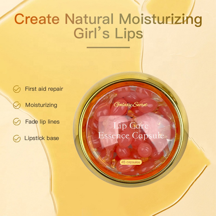 Private Label Glossy Lip Oil With Vitamin E And Coconut Oil Hydrates And Comforts Non-sticky Lip Care Essence Capsule