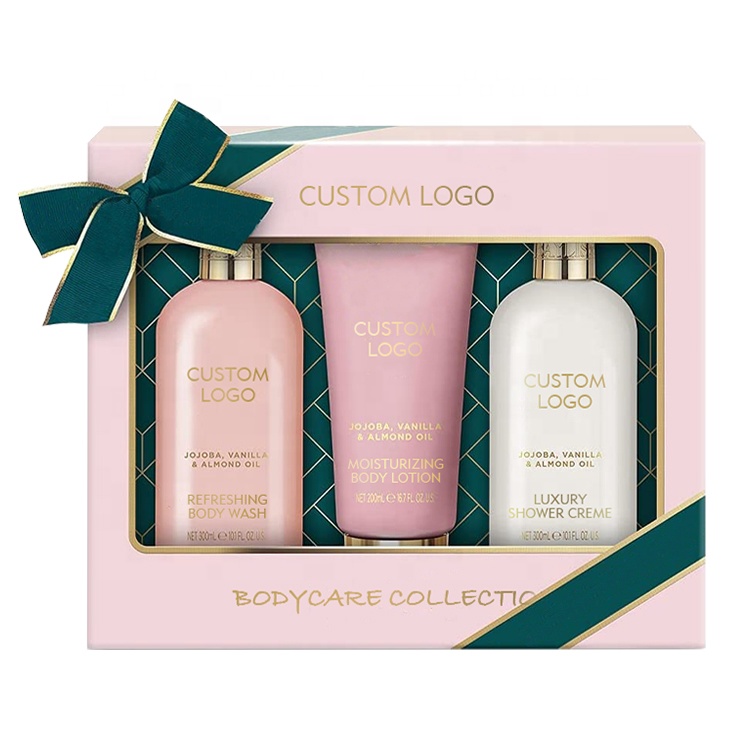 Customizable Skincare Set Best Selling Luxury Private Label Moisturizing Whitening Body Wash Shower Body Lotion Bodycare Set