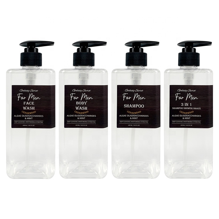 Hot Selling High Quality Body Wash Skin Care Professional Skincare Mens Face Wash Private Label Shampoo 3 In 1