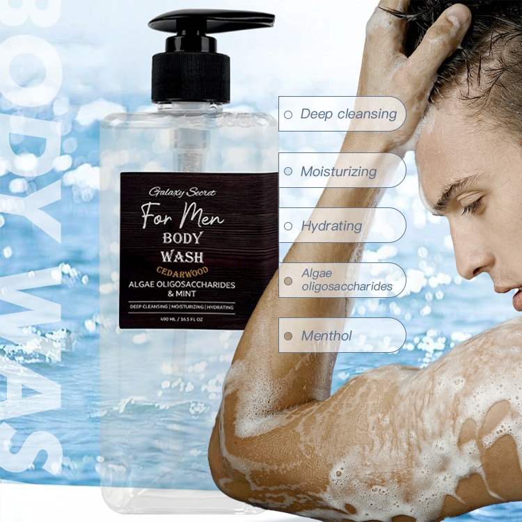 Hot Selling High Quality Body Wash Skin Care Professional Skincare Mens Face Wash Private Label Shampoo 3 In 1