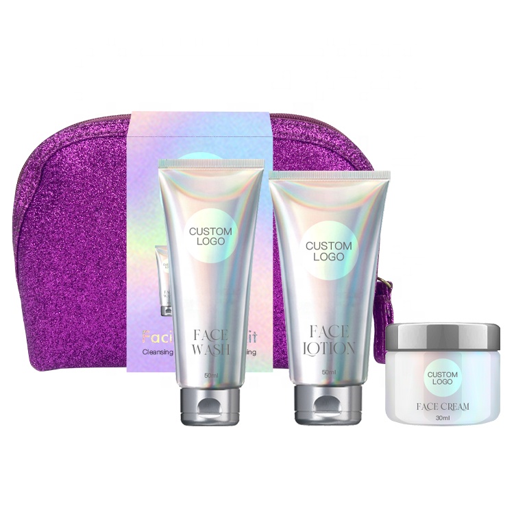 Private Label Beauty Facial Skin Care Set Algae And Mint Organic Natural Extract Skin Care Set