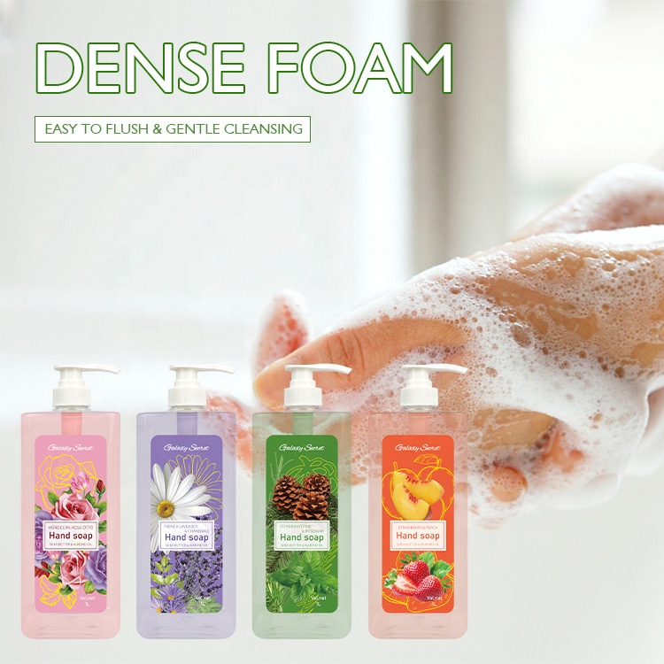 Factory Wholesale Private Label Organic Natural Liquid Foaming Shea Butter Almond Oil Hand Soap