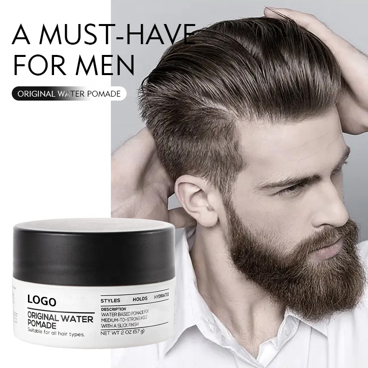 Customized Private Label Mens Hair Styling Strong Hold Natural Original Water Pomade For Hair