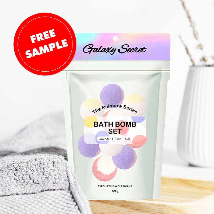 Wholesale Natural Customized Private Logo Organic Bubble Fizzy Bomb Gift Set Colorful Bath Bomb