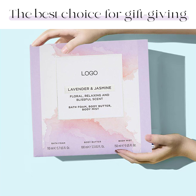 Wholesale Customized Hot Sale Natural Personal Care Bath Cosmetic Body Care Promotional Gift Set For Christmas