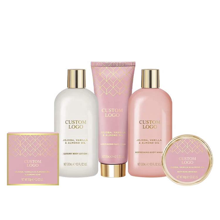 Oem/odm Customize Logo Luxury Woman Body Care Skincare Valentine's Day Mother's Day Spa Bath Gift Kit Romantic Spa Bath Gift Set
