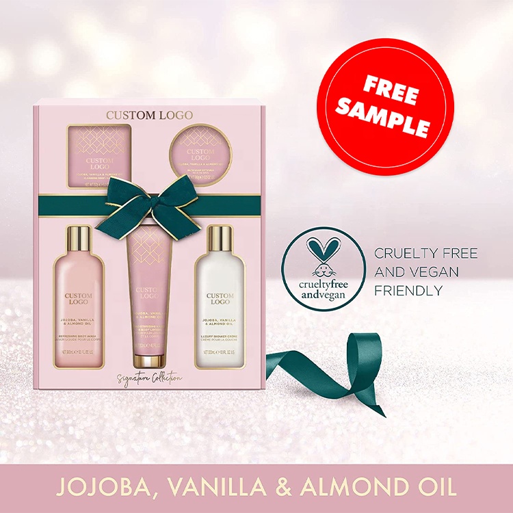 Oem/odm Customize Logo Luxury Woman Body Care Skincare Valentine's Day Mother's Day Spa Bath Gift Kit Romantic Spa Bath Gift Set