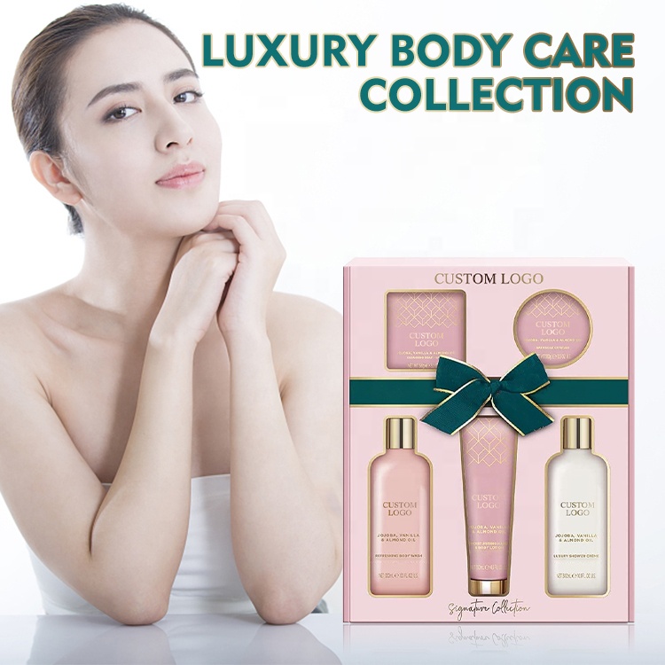 Oem/odm Customize Logo Luxury Woman Body Care Skincare Valentine's Day Mother's Day Spa Bath Gift Kit Romantic Spa Bath Gift Set