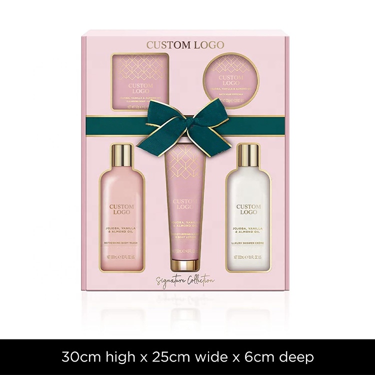 Oem/odm Customize Logo Luxury Woman Body Care Skincare Valentine's Day Mother's Day Spa Bath Gift Kit Romantic Spa Bath Gift Set
