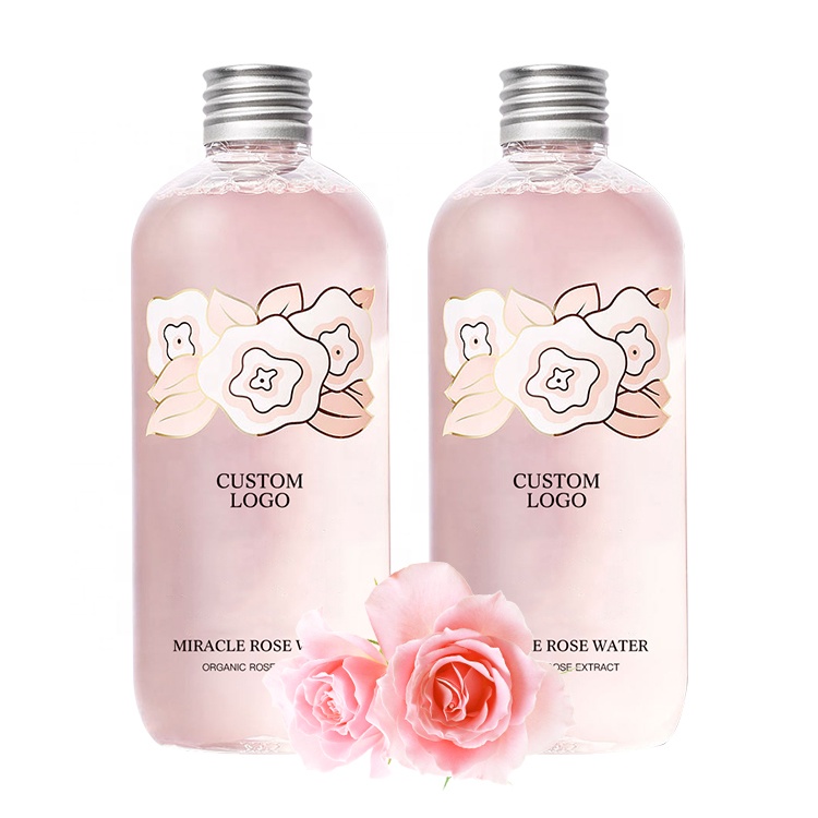 Oem Private Label Natural Organic Rose Water Facial Mist Hydrating Skin Care Face Toner Rose Water For Face