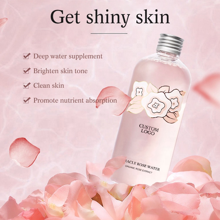 Oem Private Label Natural Organic Rose Water Facial Mist Hydrating Skin Care Face Toner Rose Water For Face