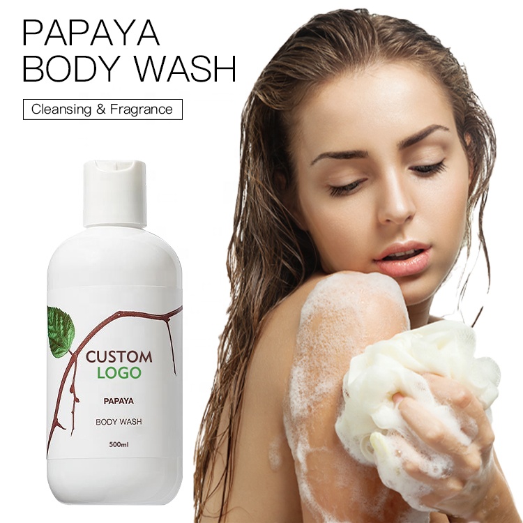 Custom Private Label Organic Cream Shower Gel Moisturizing Brightening Repairing Body Wash Body Lotion Sets