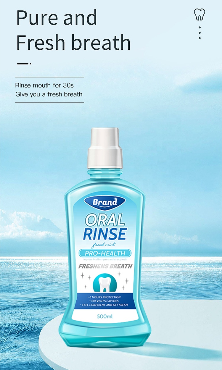 Private Label Wholesale Custom Flavor Dental Rinse Wash Mouth Liquid Organic Natural Freshen Breath Mouthwash