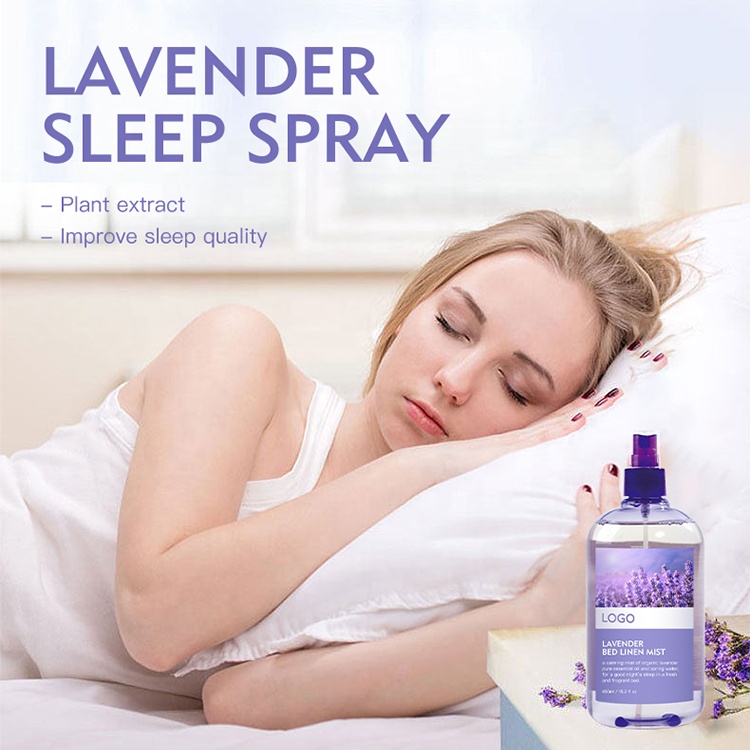 Oem Private Label Lavender Bed Linen Mist Free Sample Deep Sleeping Pillow Spray
