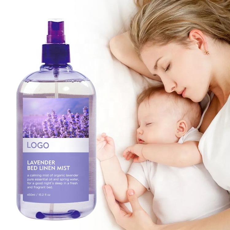 Oem Private Label Lavender Bed Linen Mist Free Sample Deep Sleeping Pillow Spray