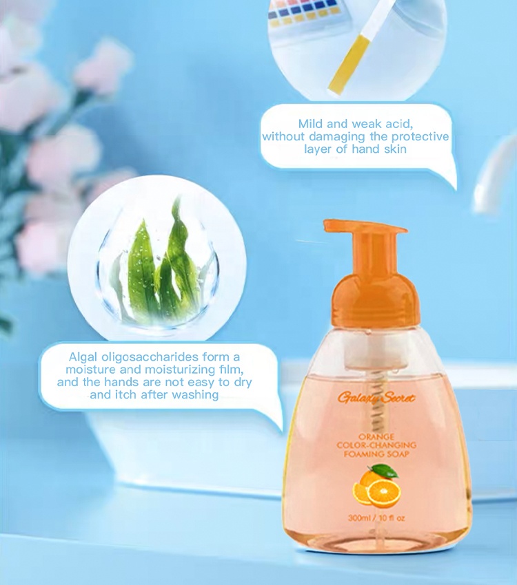 Oem Private Label Deep Cleansing Moisturizer Gentle Color-changing Foaming Hand Soap