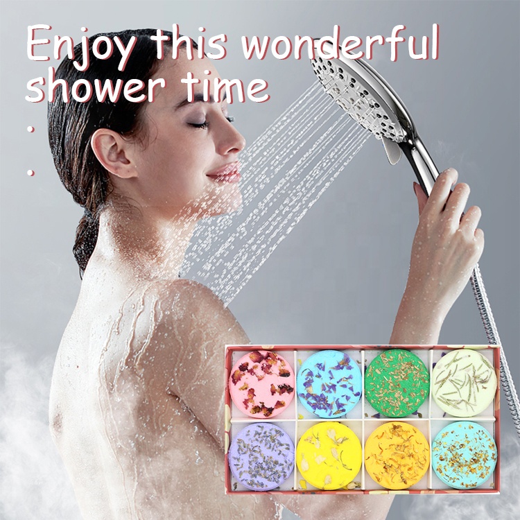 Wholesale Valentine Gift Set Private Label Fizzy Vegan Essential Oil Aromatherapy Shower Steamers