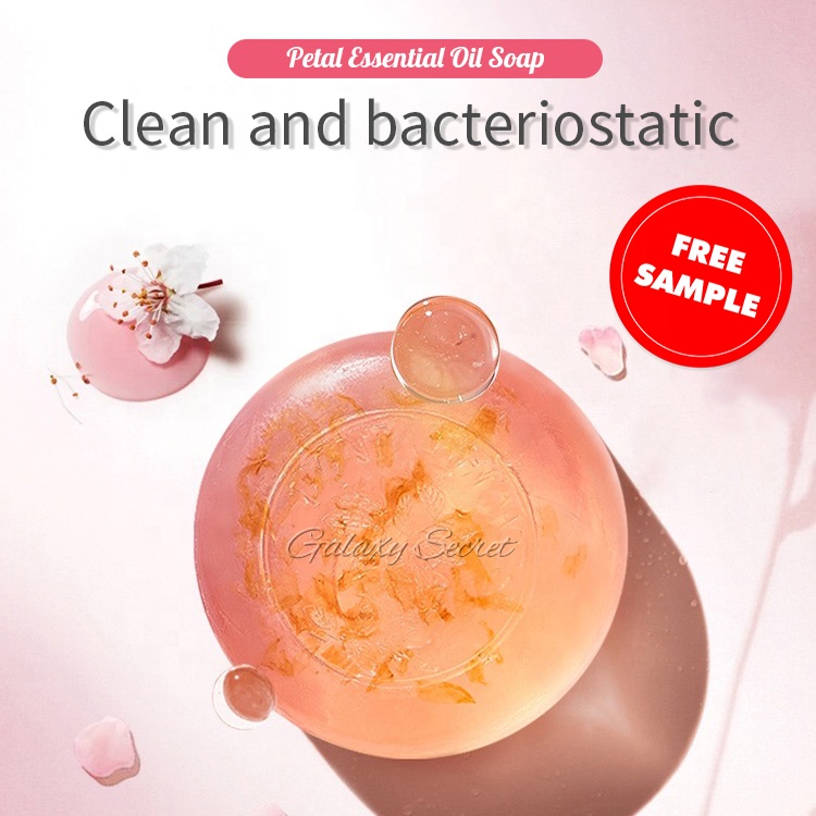 Wholesale Natural Flower Petal Essential Oil Soap Foaming Handmade Soap Deep Cleansing Face And Body Care