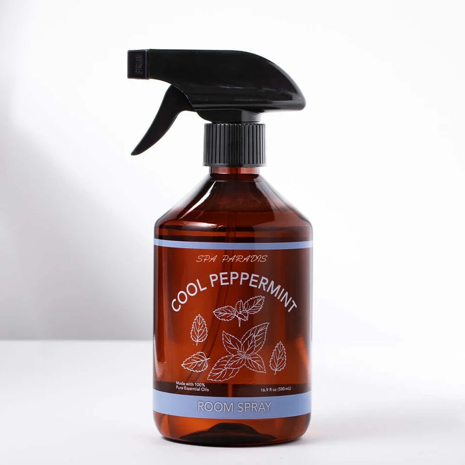 Oem Private Label Eco-friendly Natural Aromatherapy Peaceful Quiet Room Mist Pillow Sleep Spray Cool Peppermint Air Freshener