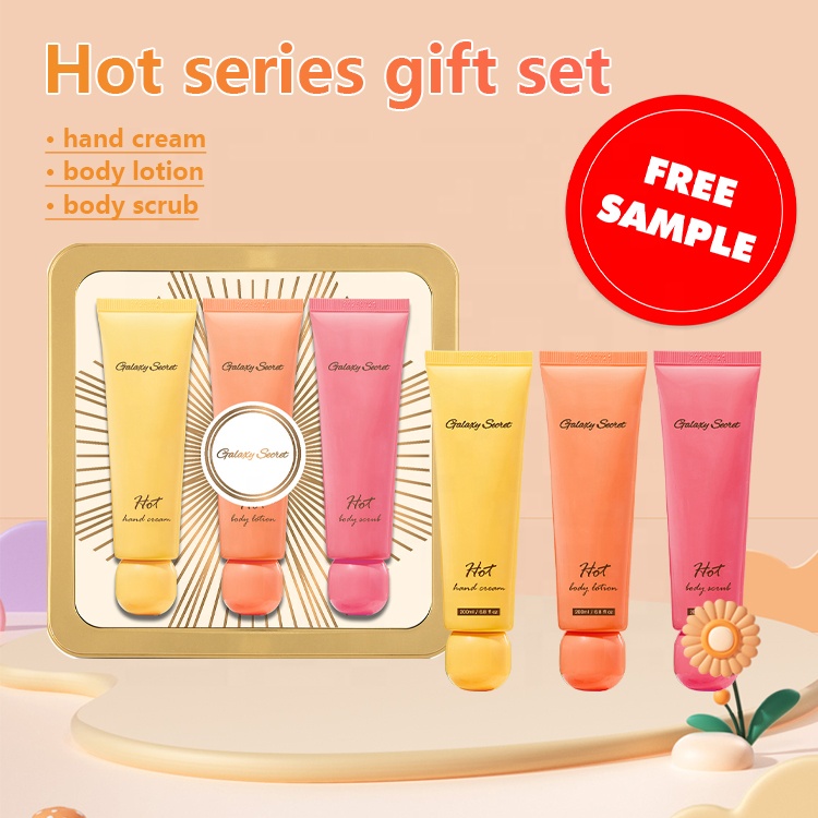 Wholesale Private Label Vegan Organic Moisturizing Hot Body Scrub Body Lotion Hand Scrub Set