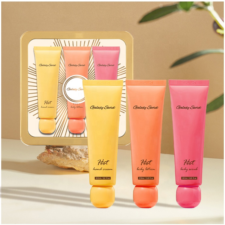 Wholesale Private Label Vegan Organic Moisturizing Hot Body Scrub Body Lotion Hand Scrub Set